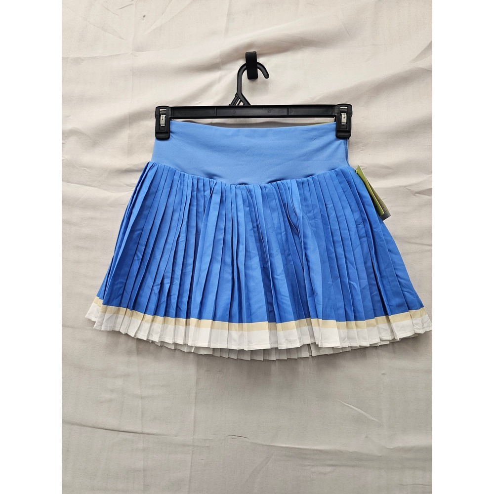 All in Motion Womens High Rise Pleated Skort Blue Polyester Athletic Size Small